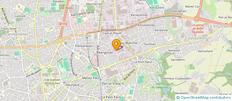 localisation de l'entreprise SCI 16 RUE MAUPERTUIS  BREST