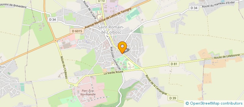 localisation de l'entreprise SCI 16 RUE ROBERT VILLEHERVE  SAINT-ROMAIN-DE-COLBOSC