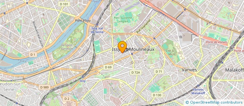 localisation de l'entreprise SCI 16 RUE ROUEN à ISSY-LES-MOULINEAUX