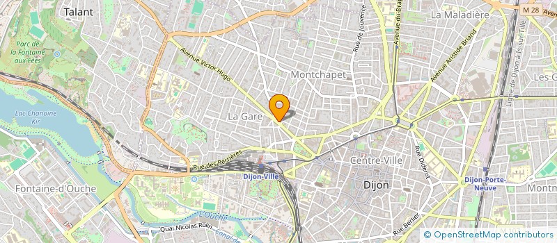 localisation de l'entreprise SCI 16 VICTOR HUGO à DIJON