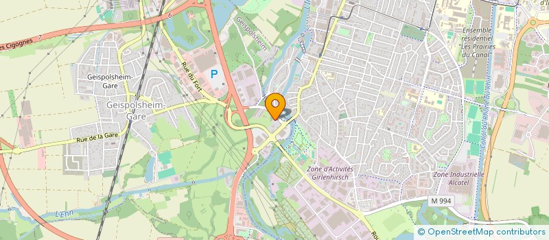 localisation de l'entreprise SCI 1605  HAGUENAU