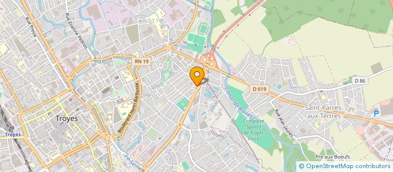 localisation de l'entreprise SCI 161 AVENUE VANIER à TROYES