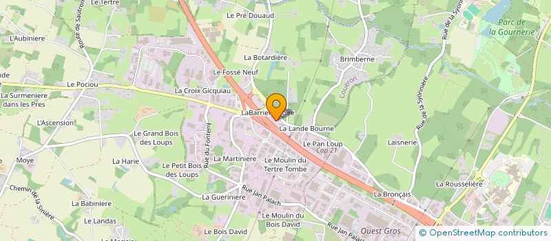 localisation de l'entreprise SCI 163 à COUERON