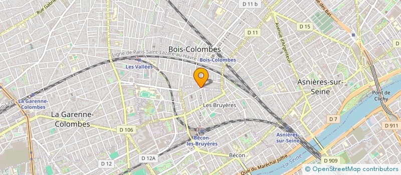 localisation de l'entreprise SCI 163 ATELIER à BOIS-COLOMBES