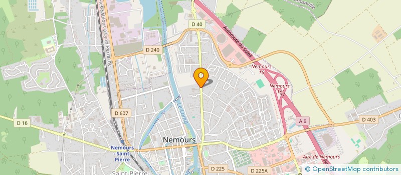 localisation de l'entreprise SCI 163 JEAN JAURES  NEMOURS