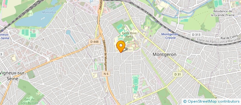localisation de l'entreprise SCI 1632 à MONTGERON