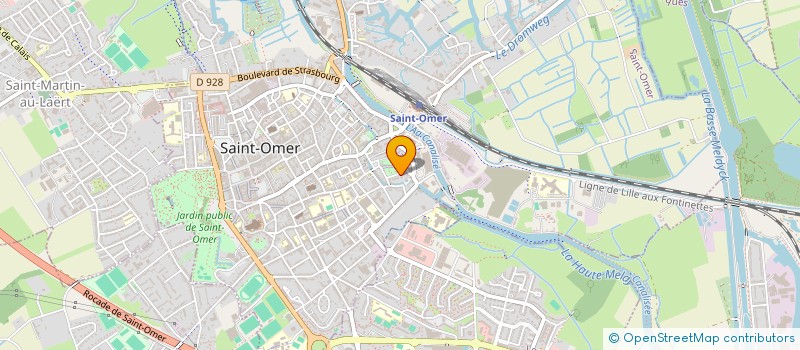 localisation de l'entreprise SCI 165 RUE NOIRE A HELFAUT  SAINT-OMER