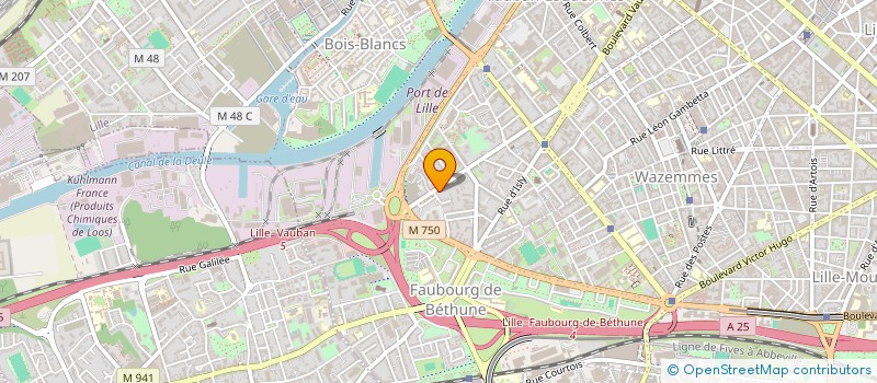 localisation de l'entreprise SCI 166 RUE DE LA BASSEE à LILLE