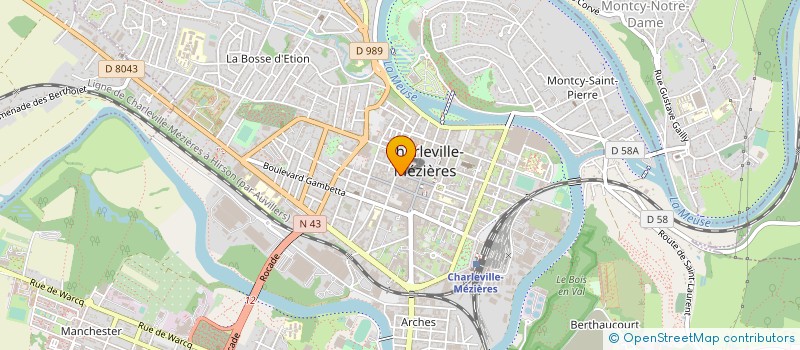 localisation de l'entreprise SCI 17-19 RUE IRENEE CARRE à CHARLEVILLE-MEZIERES