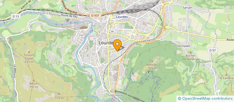 localisation de l'entreprise SCI 17  LOURDES