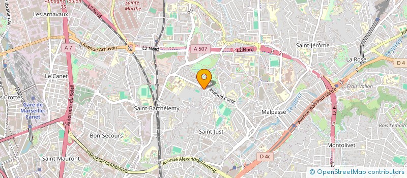 localisation de l'entreprise SCI 17 AV ALBERTINI MARSEILLE 14 à MARSEILLE