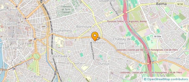 localisation de l'entreprise SCI 17 BIS RUE MONTSEGUR à TOULOUSE