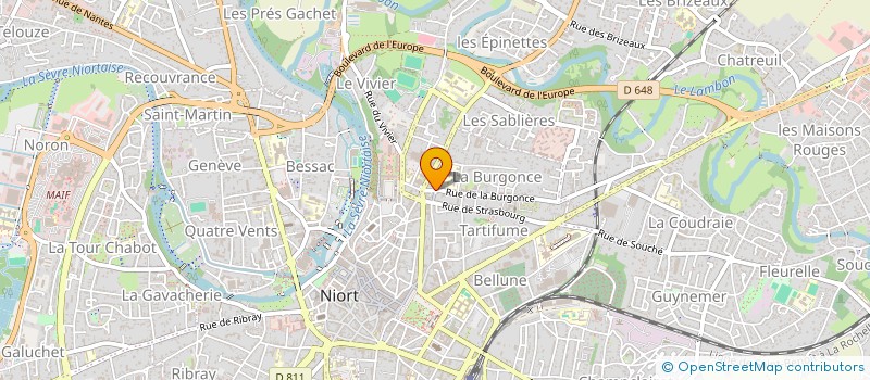 localisation de l'entreprise SCI 17 BURGONCE  NIORT