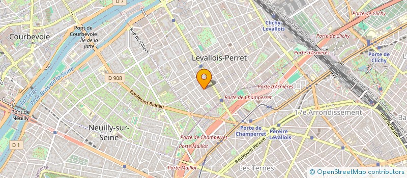 localisation de l'entreprise SCI 17 GRAND CANAL à LEVALLOIS-PERRET