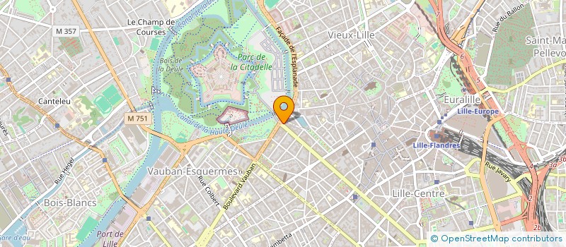 localisation de l'entreprise SCI 17 L  LILLE