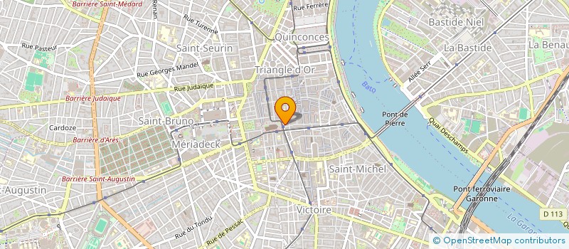 localisation de l'entreprise SCI 17 PLACE PEY BERLAND  BORDEAUX