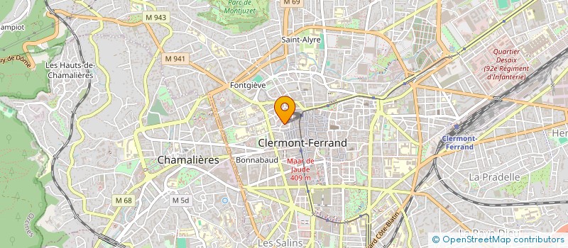 localisation de l'entreprise SCI 17 RUE CHAMPFORT  CLERMONT-FERRAND