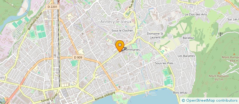 localisation de l'entreprise SCI 17 RUE DE ECOLES  ANNECY