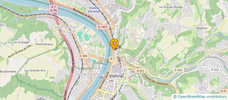 localisation de l'entreprise SCI 17 RUE DE LA TUILERIE  VIENNE