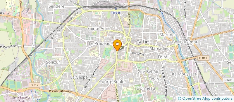 localisation de l'entreprise SCI 17 RUE DES PYRENEES  TARBES