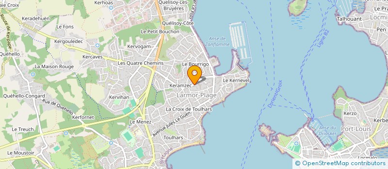 localisation de l'entreprise SCI 17 RUE DU PETIT PHARE  LARMOR-PLAGE