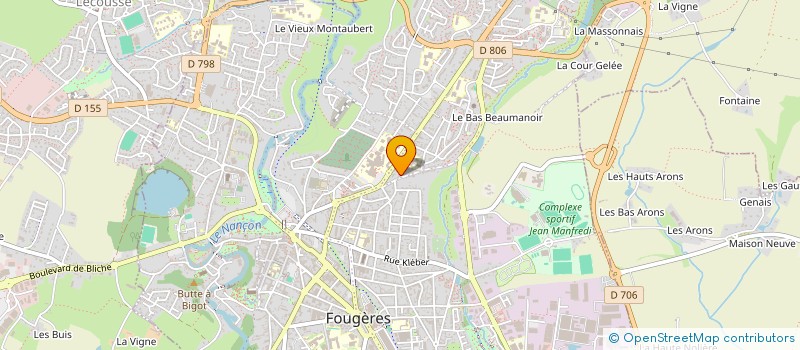 localisation de l'entreprise SCI 17 RUE JEANNE D'ARC  FOUGERES