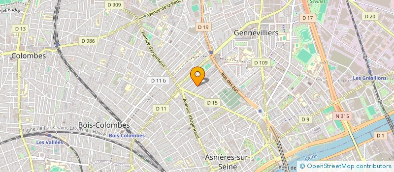 localisation de l'entreprise SCI 17 RUE TROUILLET DEREL  ASNIERES-SUR-SEINE