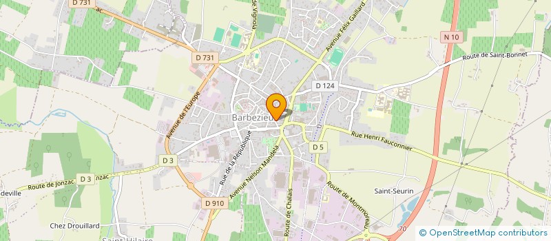 localisation de l'entreprise SCI 17 RUE VICTOR HUGO  BARBEZIEUX-SAINT-HILAIRE