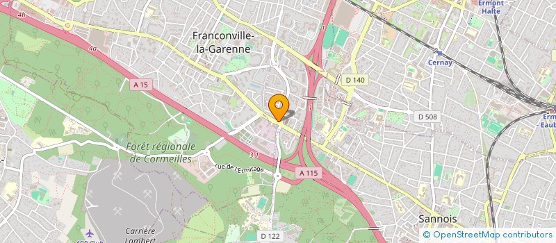 localisation de l'entreprise SCI 170 BOULEVARD GAMBETTA  SANNOIS