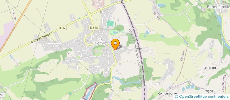localisation de l'entreprise SCI 1709  DIEMOZ