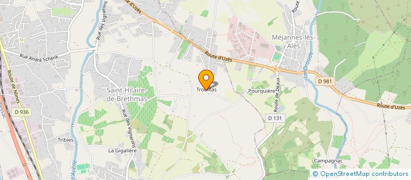 localisation de l'entreprise SCI 1720  SAINT-HILAIRE-DE-BRETHMAS