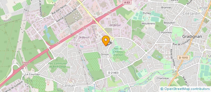 localisation de l'entreprise SCI 173  GRADIGNAN