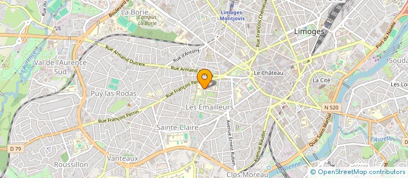 localisation de l'entreprise SCI 173 RUE VICTOR THUILLAT à LIMOGES