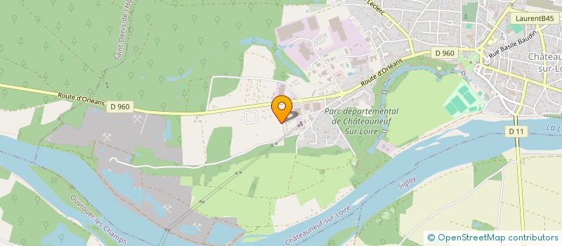 localisation de l'entreprise SCI 175 BSM  CHATEAUNEUF-SUR-LOIRE