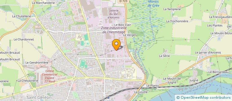 localisation de l'entreprise SCI 175 NL à MONTREVAULT-SUR-EVRE
