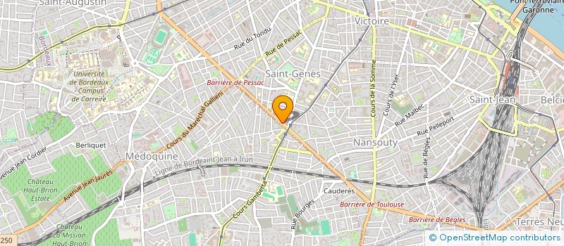 localisation de l'entreprise SCI 176 BD GEORGE V  BORDEAUX