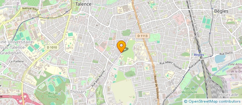 localisation de l'entreprise SCI 177 LEYSOTTE  TALENCE