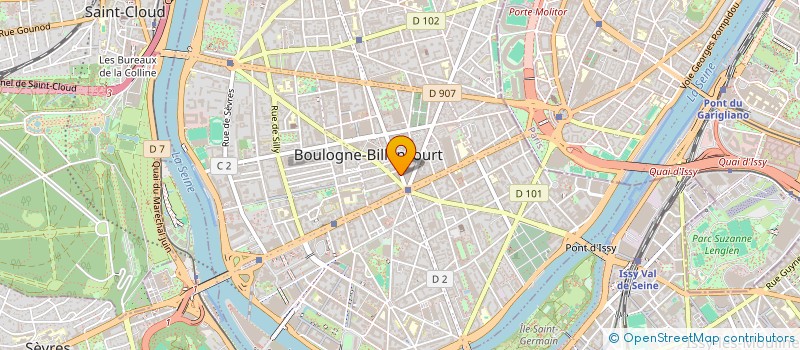 localisation de l'entreprise SCI 178 BD JEAN JAURES à BOULOGNE-BILLANCOURT