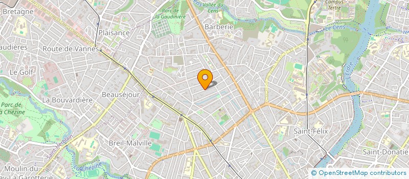 localisation de l'entreprise SCI 17BIS RUE DES DERVALLIERES  NANTES