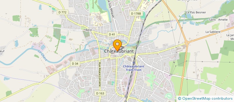 localisation de l'entreprise SCI 18-20 RUE ARISTIDE BRIAND  CHATEAUBRIANT