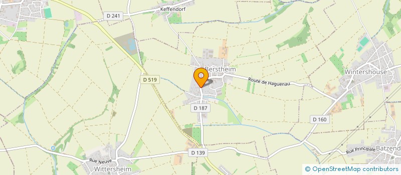 localisation de l'entreprise SCI 18 62  BERSTHEIM