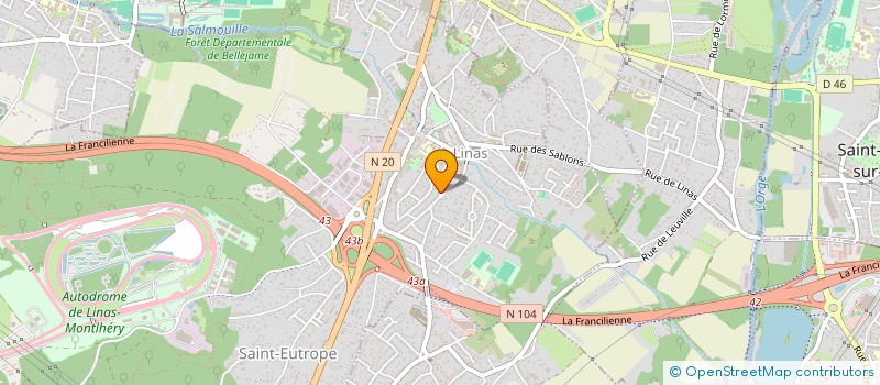 localisation de l'entreprise SCI 18 à LINAS