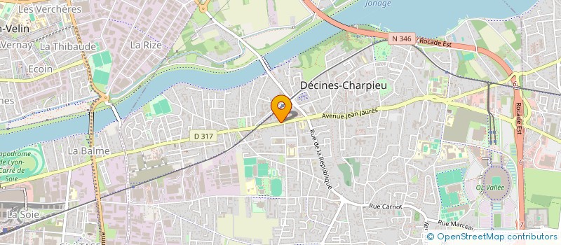 localisation de l'entreprise SCI 18 ANATOLE FRANCE  DECINES-CHARPIEU