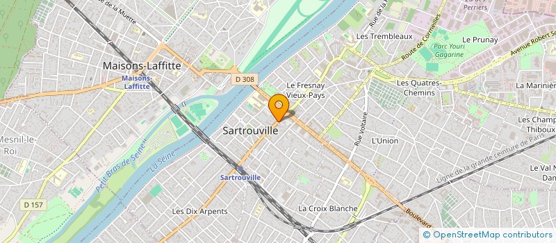 localisation de l'entreprise SCI 18 AV J JAURES SARTROUVILL  PARIS