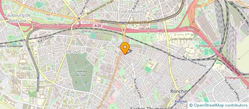 localisation de l'entreprise SCI 18 B GARIBALDI à LILLE