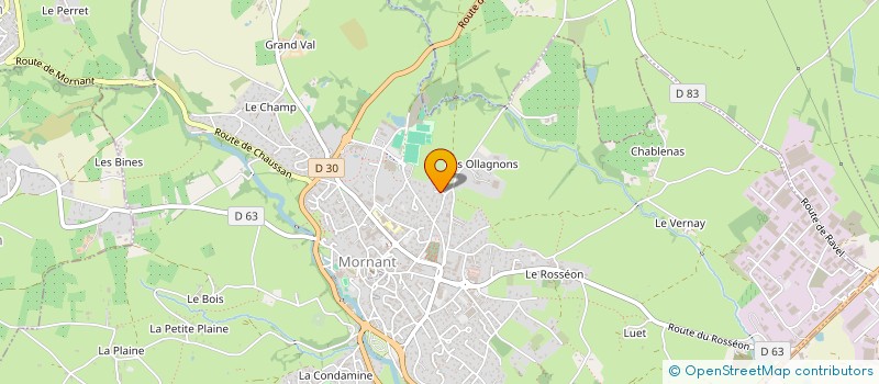 localisation de l'entreprise SCI 18 BAYARD LY11  MORNANT