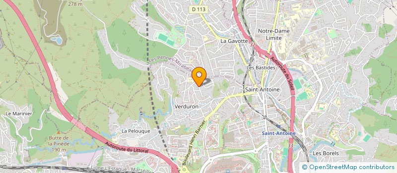localisation de l'entreprise SCI 18 BD DE LA PINEDE à MARSEILLE