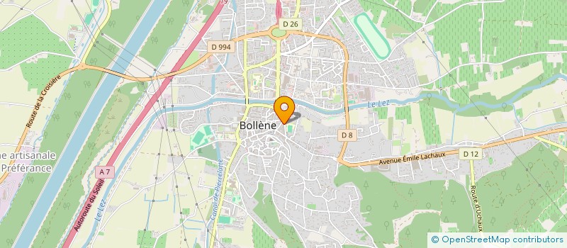 localisation de l'entreprise SCI 18 BD VICTOR HUGO  BOLLENE