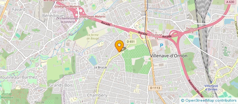 localisation de l'entreprise SCI 18 CHEMIN BRIGNON  VILLENAVE-D'ORNON