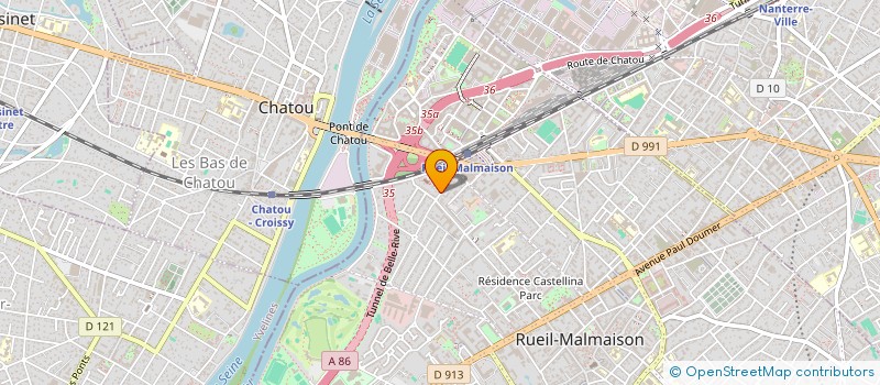 localisation de l'entreprise SCI 18 COTEAUX à RUEIL-MALMAISON